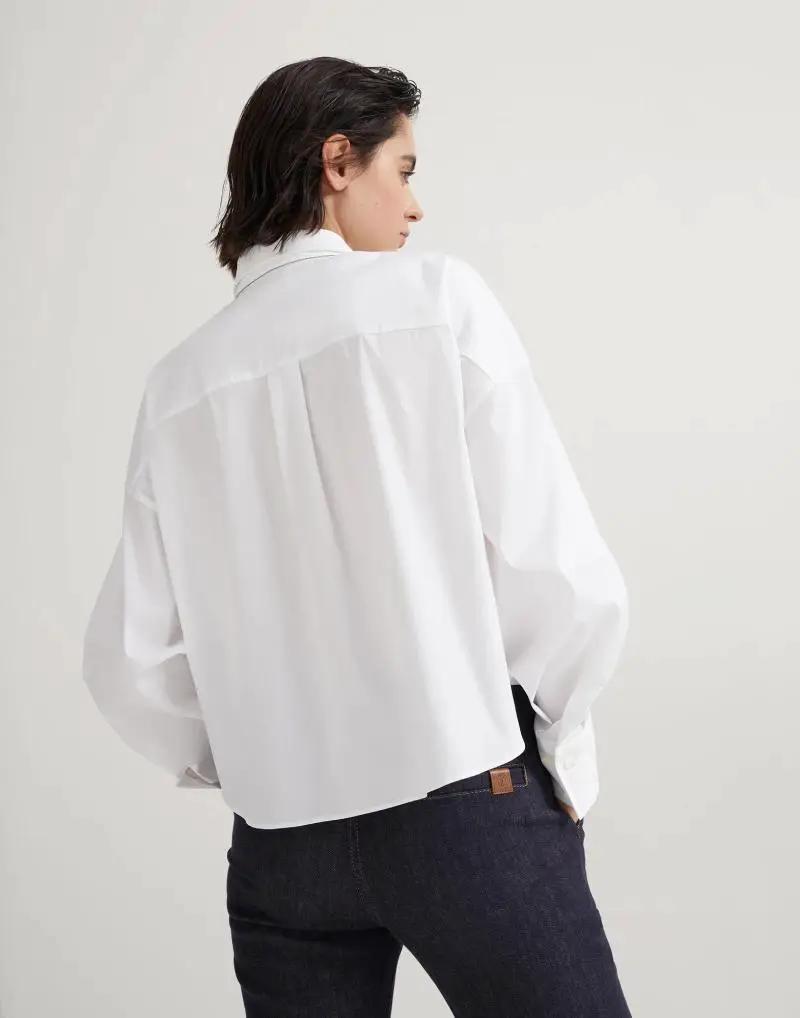 Brunello Cucinelli White Cotton Dress Shirt
