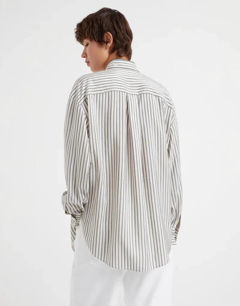 Brunello Cucinelli Multicolor Silk Pattern Shirt