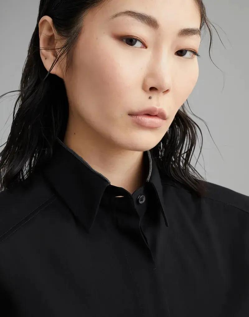 Brunello Cucinelli Black Cotton Shirt