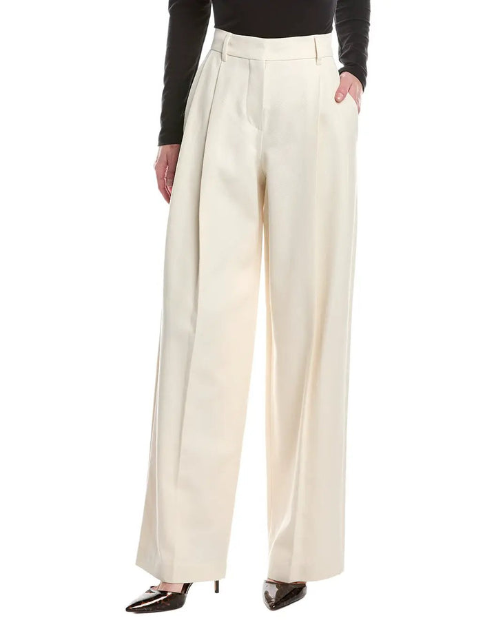 Brunello Cucinelli White Cotton Pants