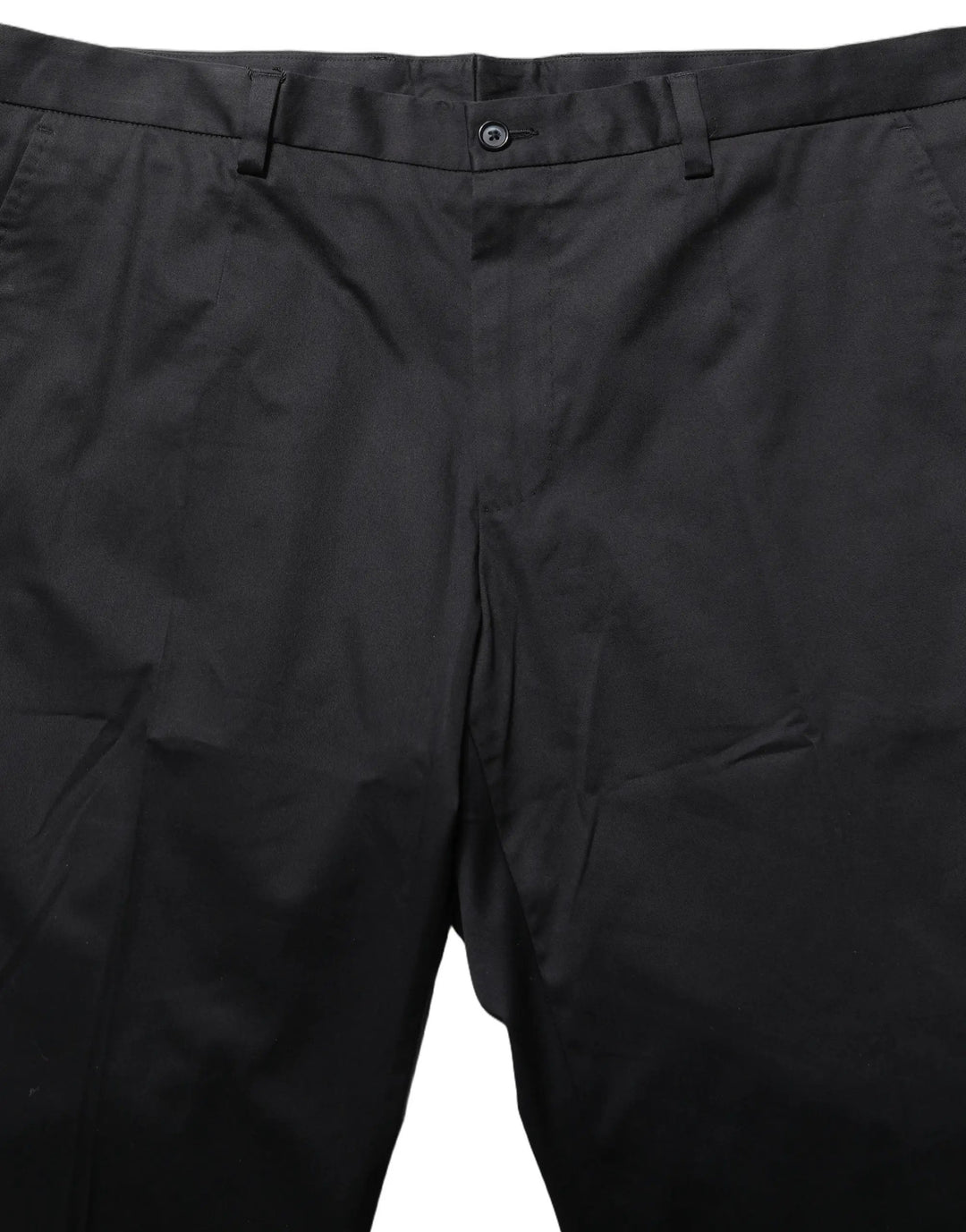 Dolce & Gabbana Sample Sale | Dolce & Gabbana Black Cotton Tapered Leg Dress Trouser Pants - | Designer outlet
