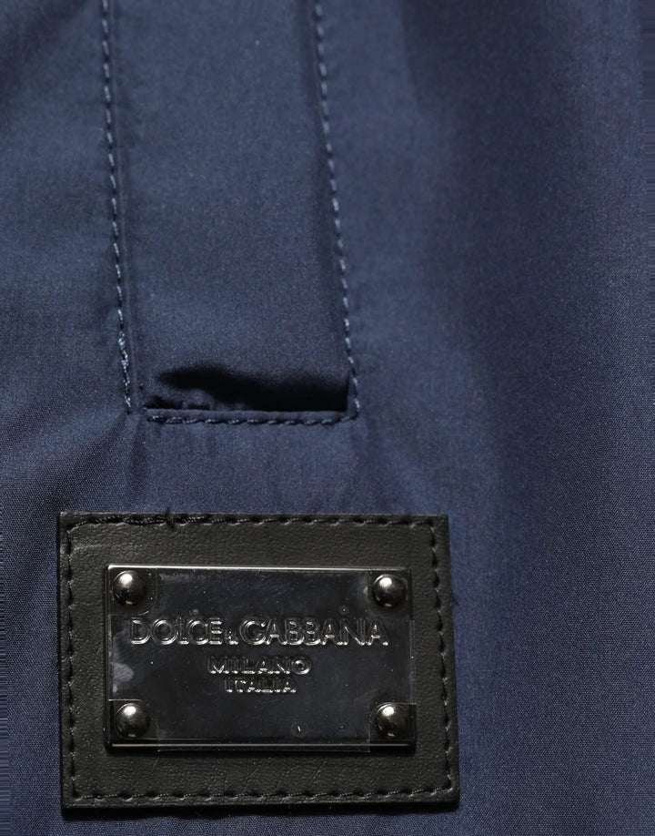 Dolce &amp; Gabbana Dark Blue Polyester Jogger Sweatpants Pants