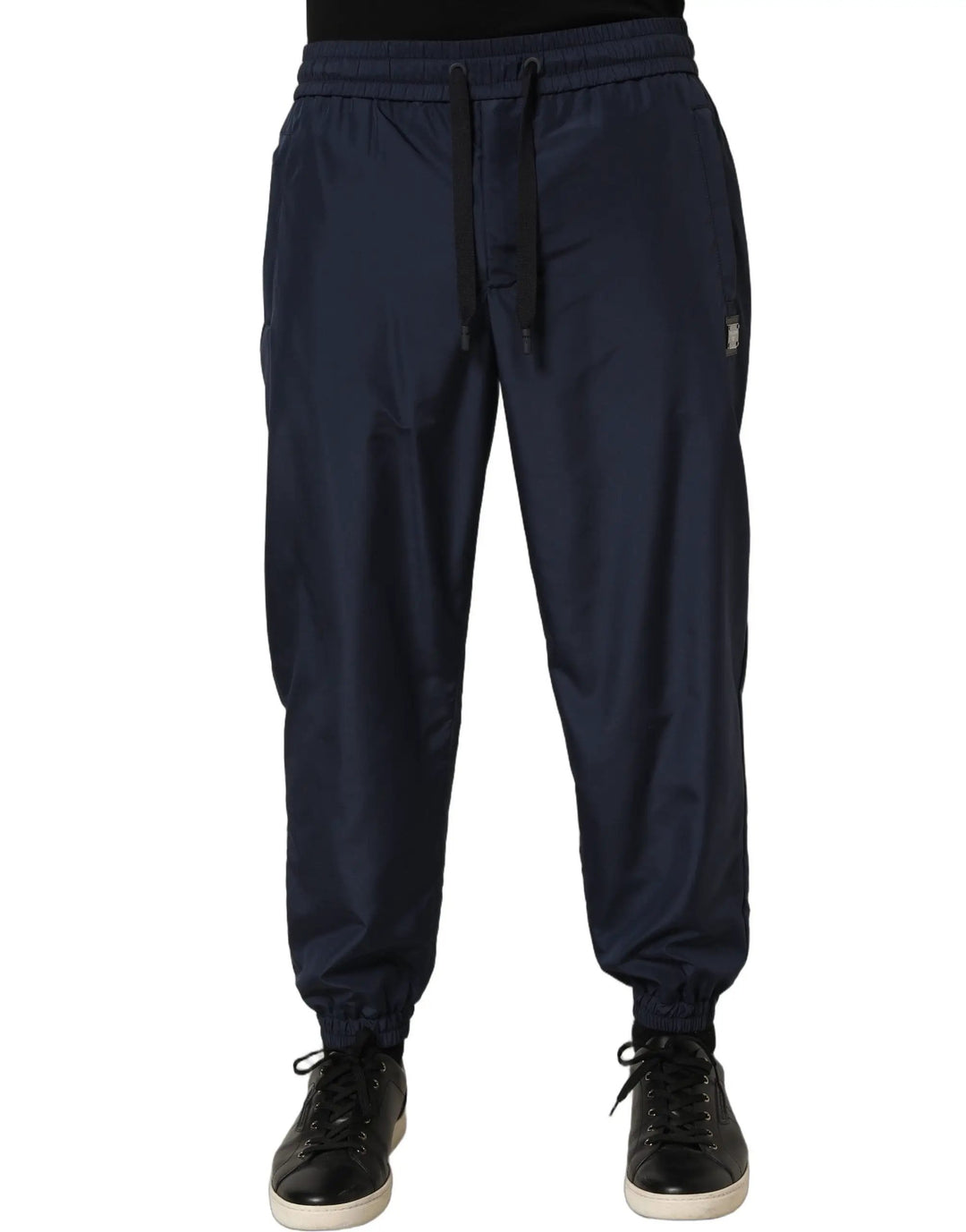 Dolce &amp; Gabbana Dark Blue Polyester Jogger Sweatpants Pants