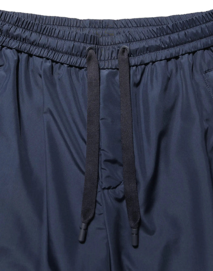 Dolce &amp; Gabbana Dark Blue Polyester Jogger Sweatpants Pants