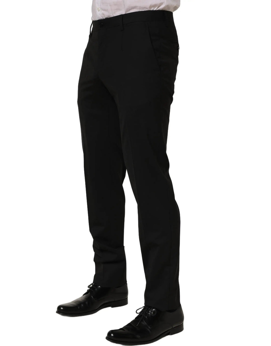 Dolce & Gabbana Sample Sale | Dolce & Gabbana Black Wool Skinny Leg Dress Men Trouser Pants - | Designer outlet