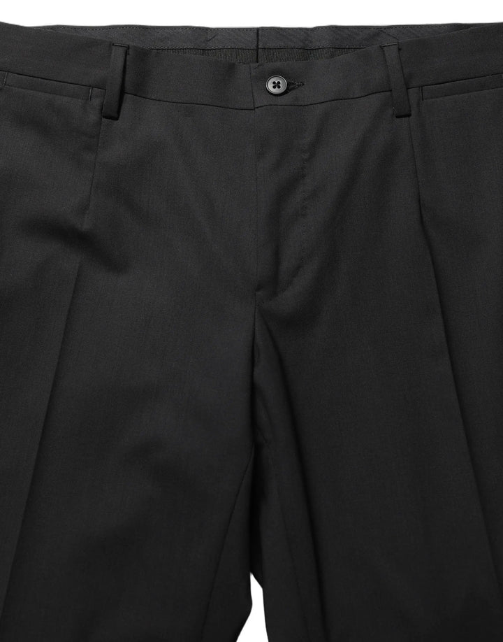 Dolce &amp; Gabbana Sample Sale | Dolce &amp; Gabbana Black Wool Skinny Leg Dress Men Trouser Pants - | Designer outlet
