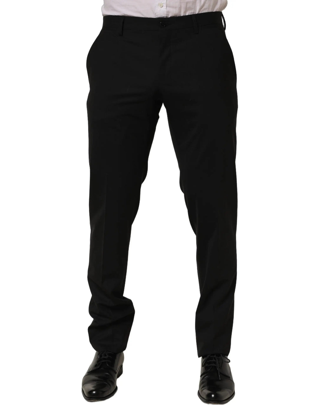 Dolce &amp; Gabbana Sample Sale | Dolce &amp; Gabbana Black Wool Skinny Leg Dress Men Trouser Pants - | Designer outlet