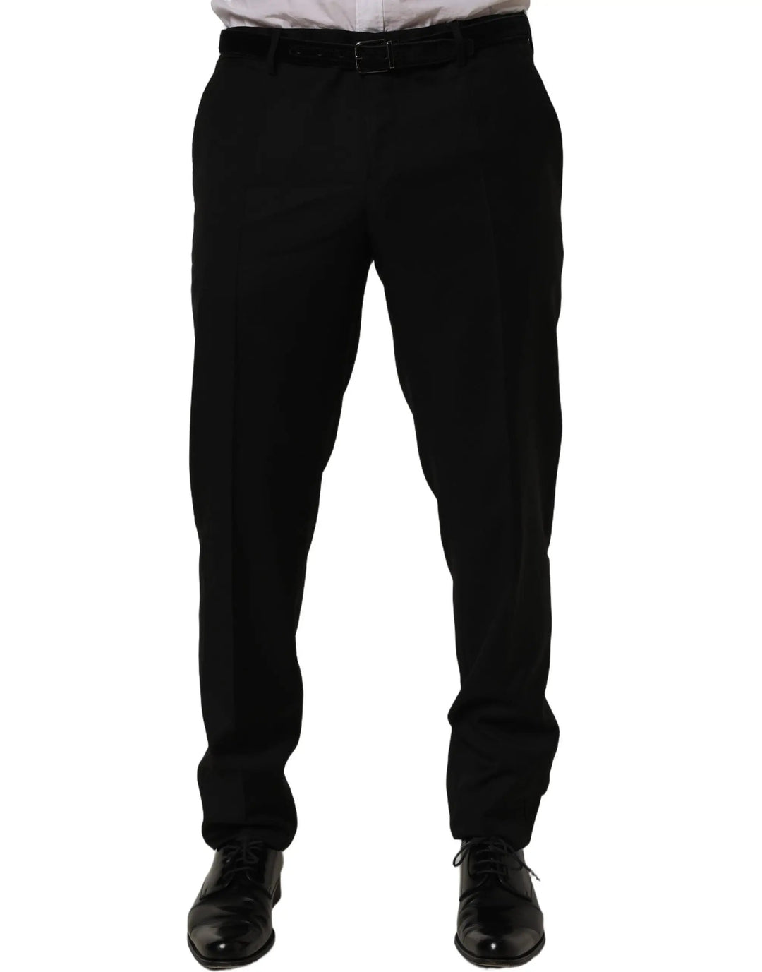 Dolce &amp; Gabbana Sample Sale | Dolce &amp; Gabbana Black Wool Skinny Leg Dress Trouser Pants - | Designer outlet