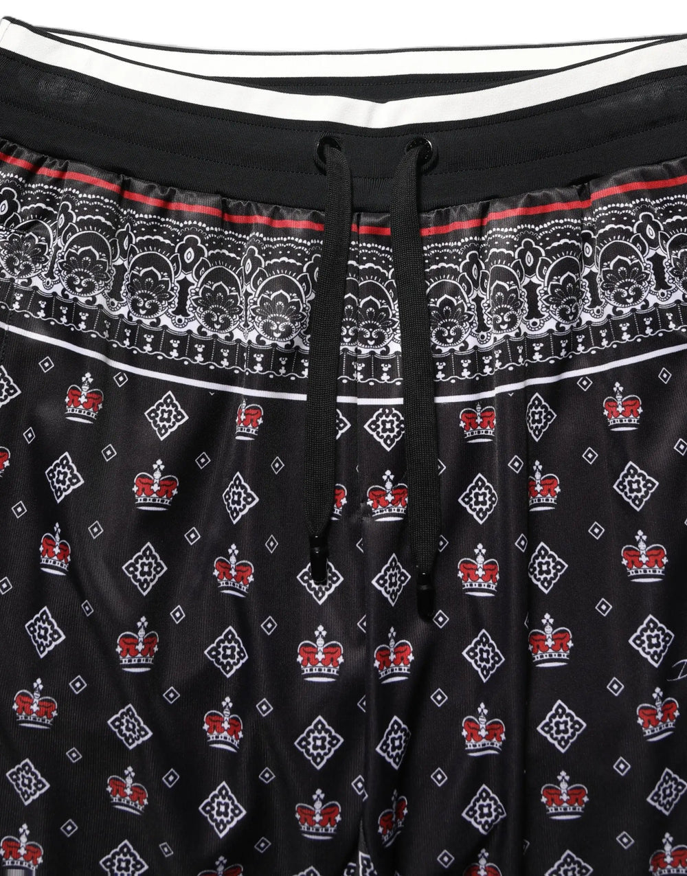 Dolce & Gabbana Sample Sale | Dolce & Gabbana Black Bandana Crown Jogger Men Trouser Pants - | Designer outlet
