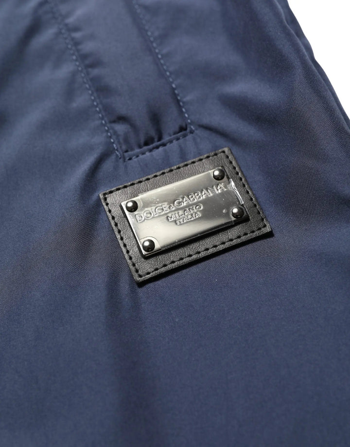 Dolce &amp; Gabbana Sample Sale | Dolce &amp; Gabbana Dark Blue Polyester Jogger Sweatpants Pants - | Designer outlet