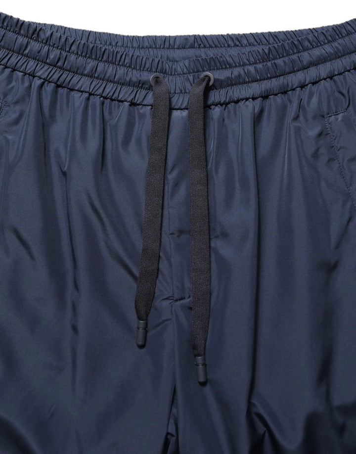Dolce &amp; Gabbana Sample Sale | Dolce &amp; Gabbana Dark Blue Polyester Jogger Sweatpants Pants - | Designer outlet