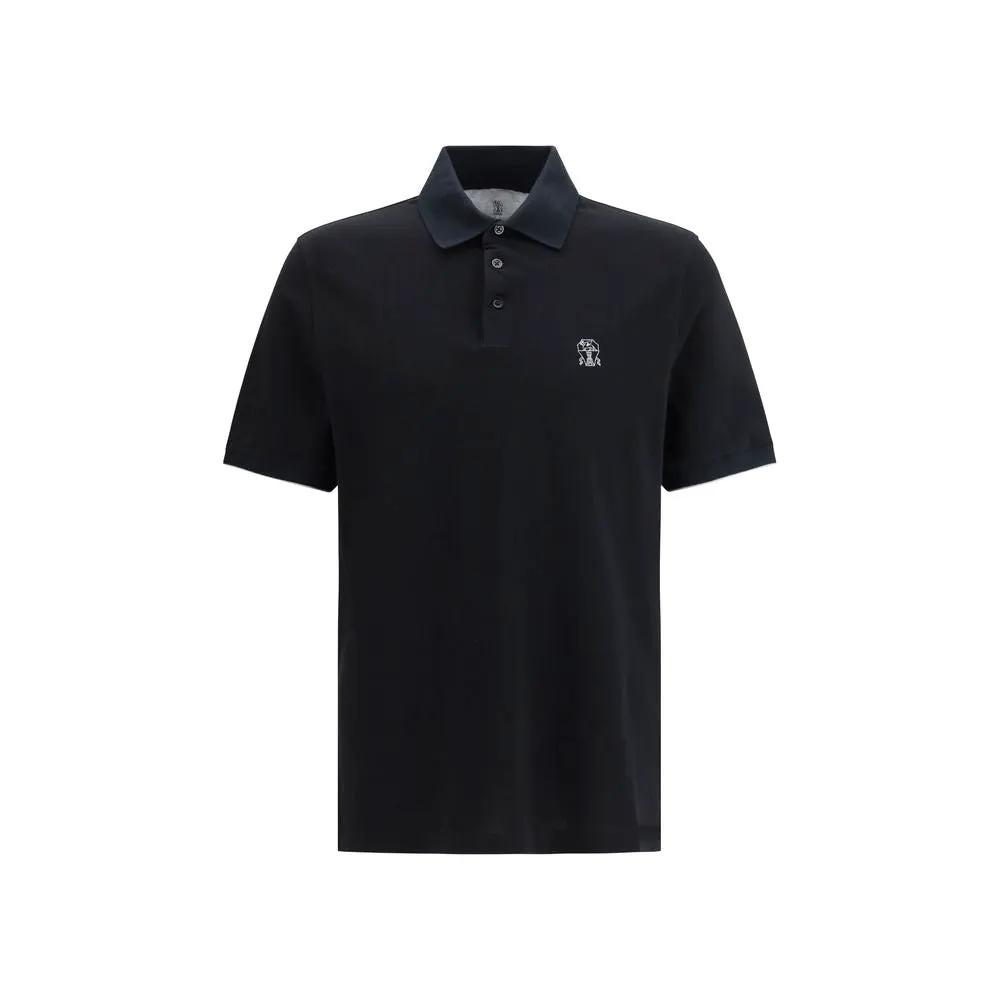 Brunello Cucinelli Black Cotton Shirt
