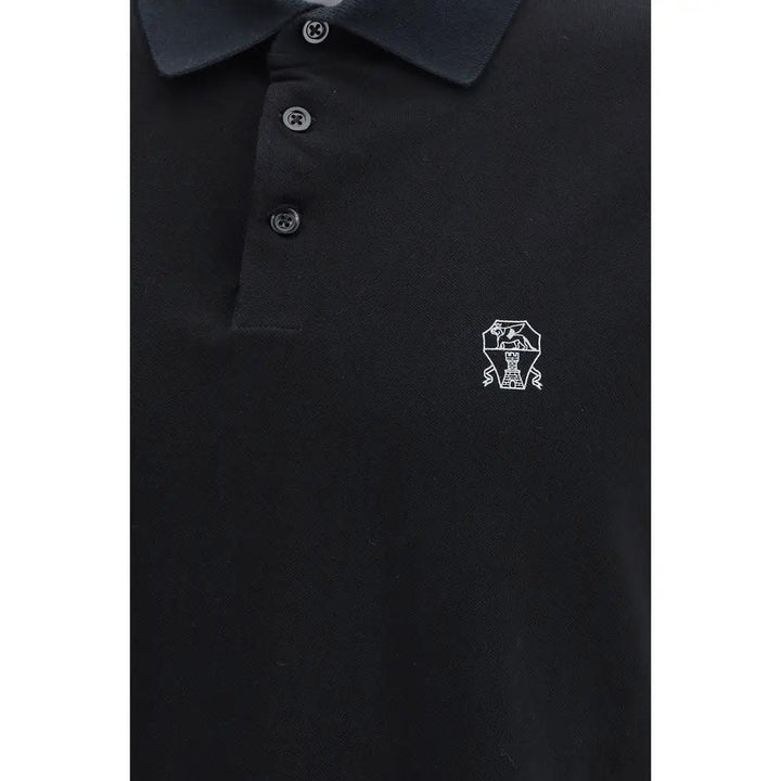 Brunello Cucinelli Black Cotton Shirt