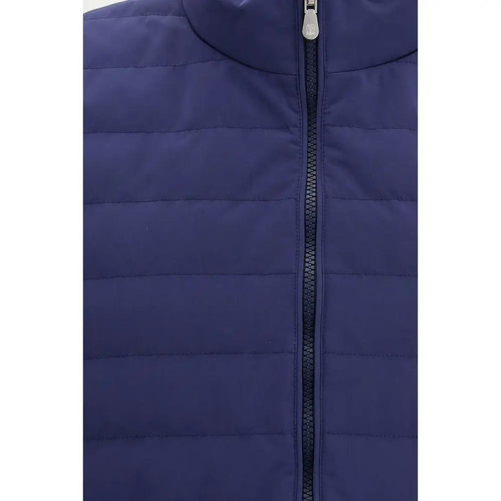 Brunello Cucinelli Blue Polyester Sleeveless Jacket