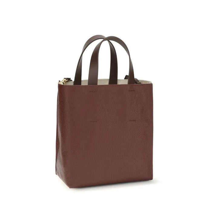 Marni Beige Calf Leather Bos Taurus Shoulder Bag
