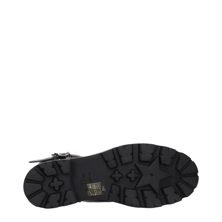 Christian Dior Black Leather Ankle Boots