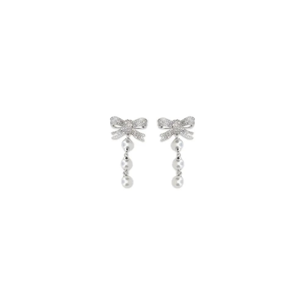 Self-Portrait Silver Brass Earrings