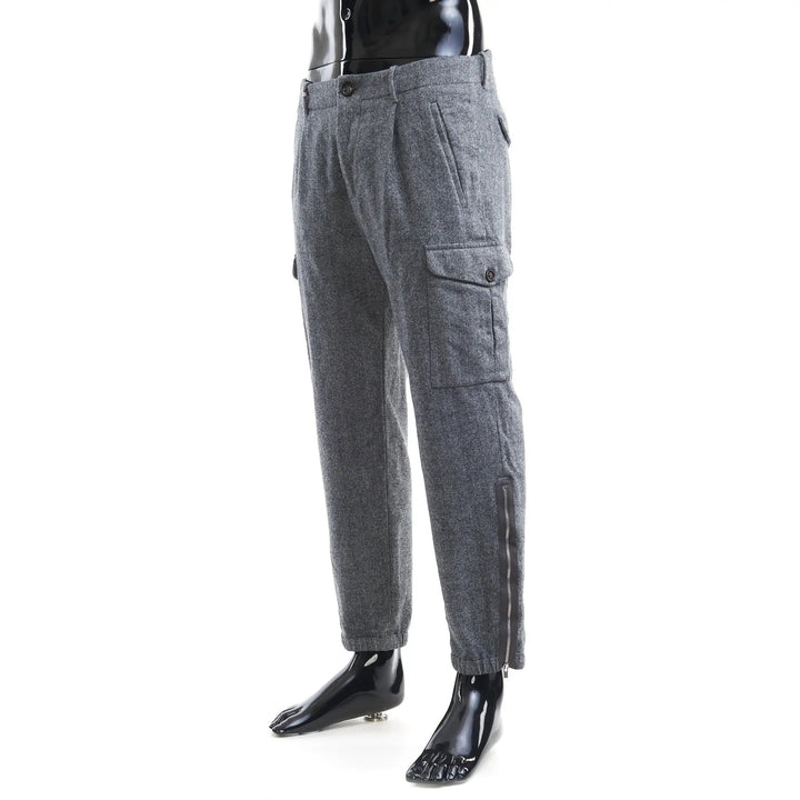 Brunello Cucinelli Sample Sale | Brunello Cucinelli Gray Wool Cargo Pants - | Designer outlet