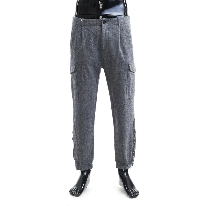 Brunello Cucinelli Sample Sale | Brunello Cucinelli Gray Wool Cargo Pants - | Designer outlet