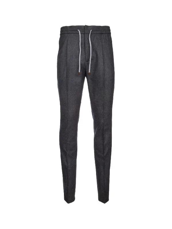 Brunello Cucinelli Sample Sale | Brunello Cucinelli Gray Wool Casual Pants - | Designer outlet