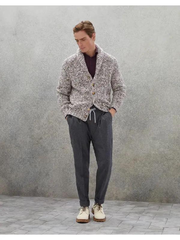 Brunello Cucinelli Sample Sale | Brunello Cucinelli Gray Wool Casual Pants - | Designer outlet