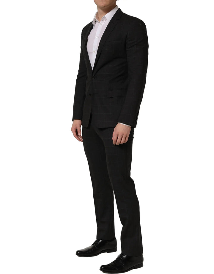 Dolce &amp; Gabbana Sample Sale | Dolce &amp; Gabbana Black Wool Slim Fit Formal 2 Piece Men Suit - | Designer outlet