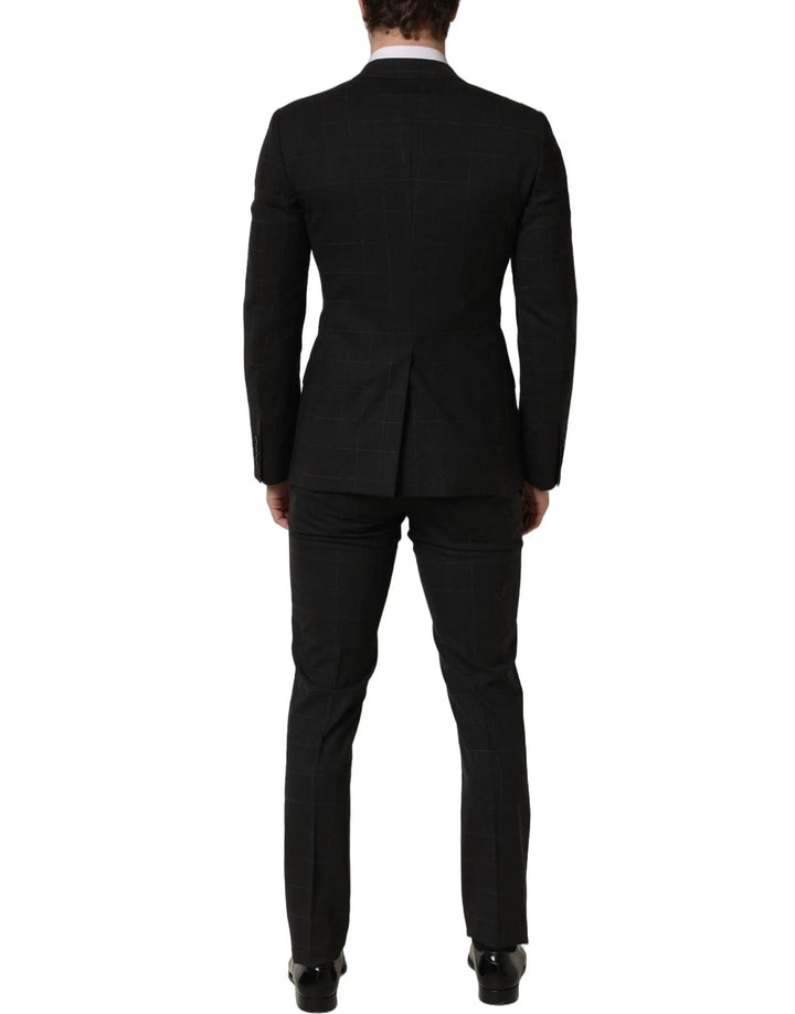 Dolce &amp; Gabbana Sample Sale | Dolce &amp; Gabbana Black Wool Slim Fit Formal 2 Piece Men Suit - | Designer outlet