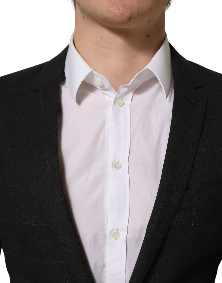 Dolce &amp; Gabbana Sample Sale | Dolce &amp; Gabbana Black Wool Slim Fit Formal 2 Piece Men Suit - | Designer outlet