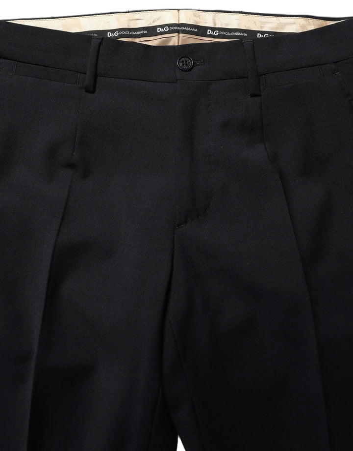 Dolce &amp; Gabbana Sample Sale | Dolce &amp; Gabbana Black Wool Slim Fit Formal 3 Piece Men Suit - | Designer outlet