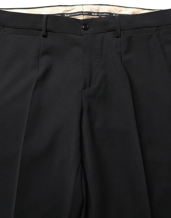 Dolce &amp; Gabbana Sample Sale | Dolce &amp; Gabbana Black Wool Slim Fit Formal 2 Piece Men Suit - | Designer outlet