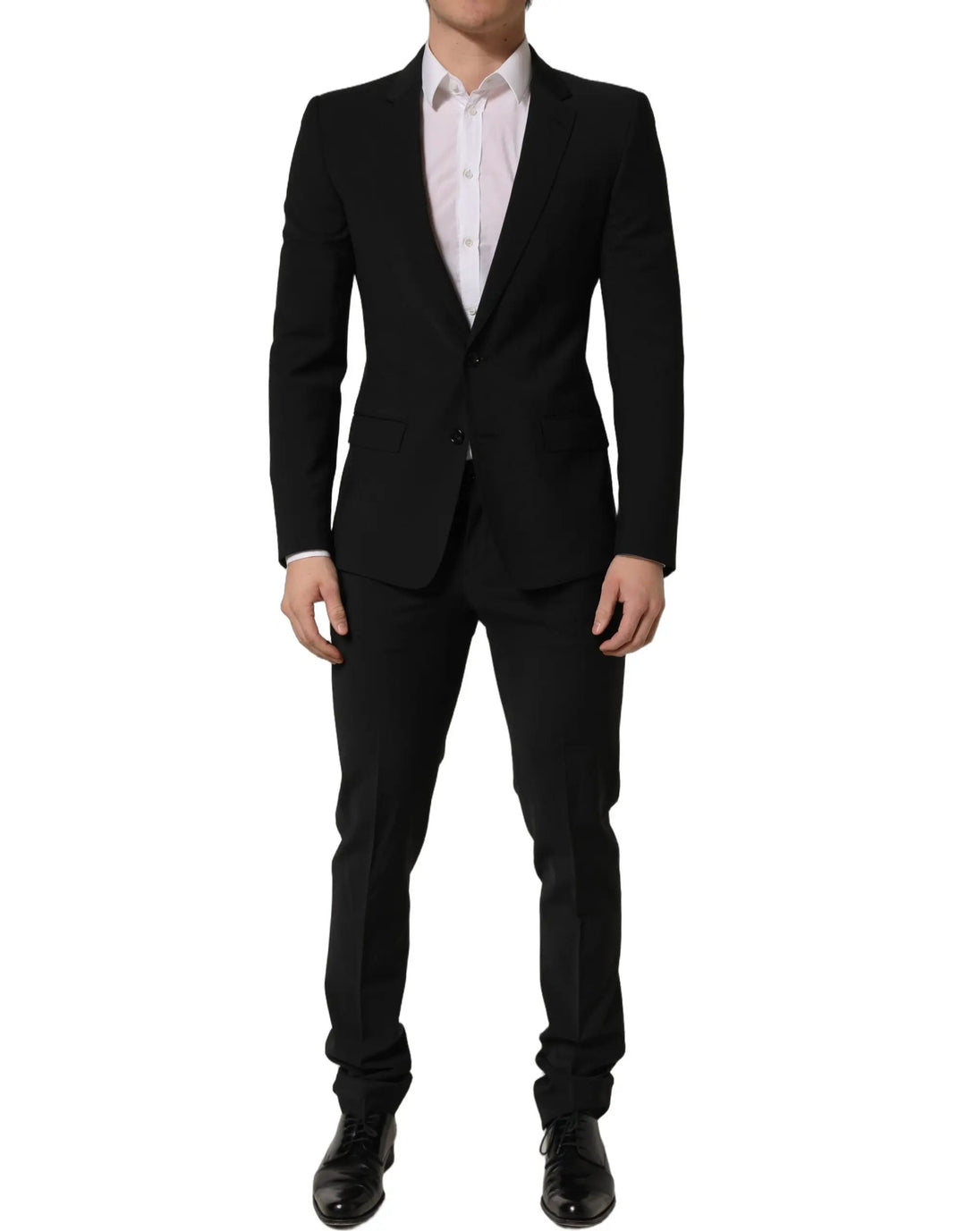 Dolce &amp; Gabbana Sample Sale | Dolce &amp; Gabbana Black Wool Slim Fit Formal 2 Piece Men Suit - | Designer outlet