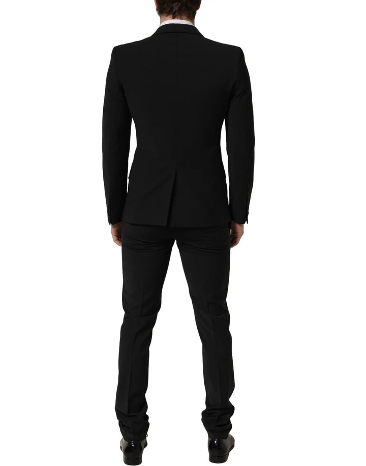 Dolce &amp; Gabbana Sample Sale | Dolce &amp; Gabbana Black Wool Slim Fit Formal 2 Piece Men Suit - | Designer outlet