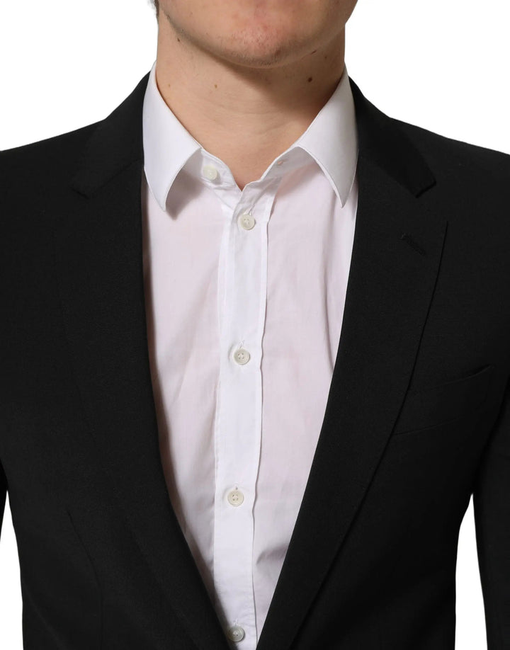 Dolce &amp; Gabbana Sample Sale | Dolce &amp; Gabbana Black Wool Slim Fit Formal 2 Piece Men Suit - | Designer outlet