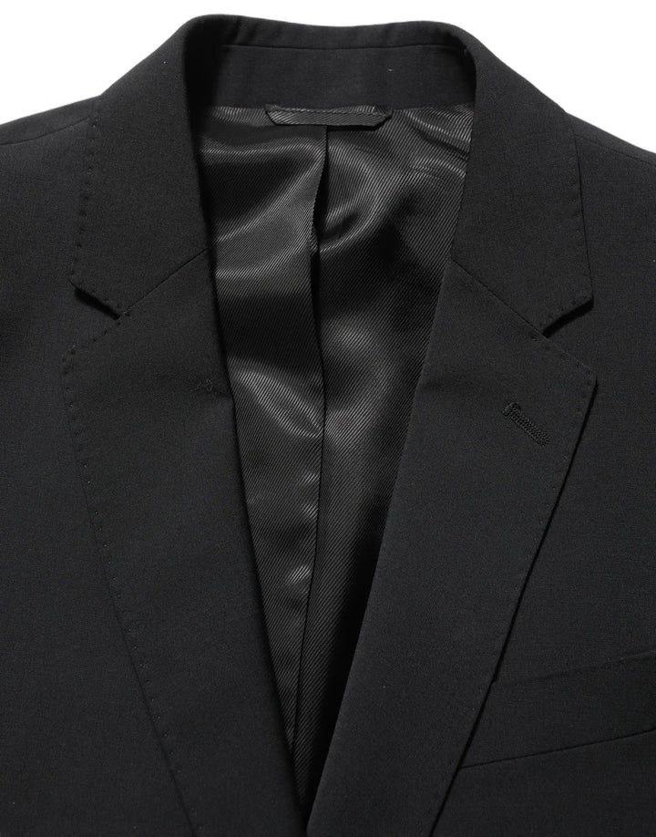 Dolce &amp; Gabbana Sample Sale | Dolce &amp; Gabbana Black Wool Slim Fit Formal 2 Piece Men Suit - | Designer outlet