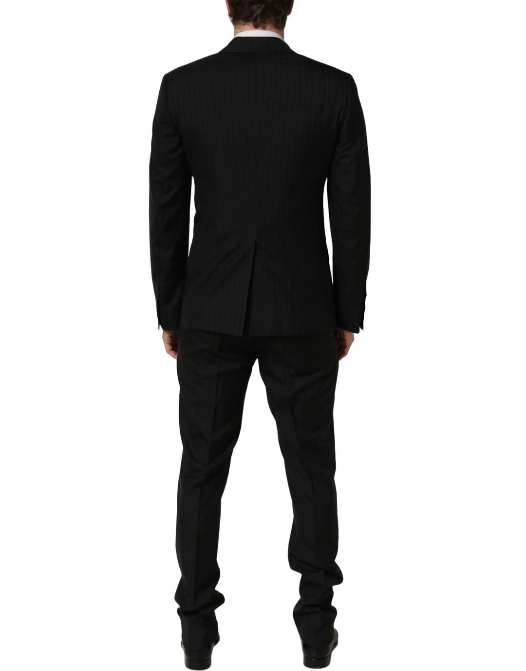 Dolce &amp; Gabbana Sample Sale | Dolce &amp; Gabbana Black Stripes Slim Fit Formal 3 Piece Suit - | Designer outlet