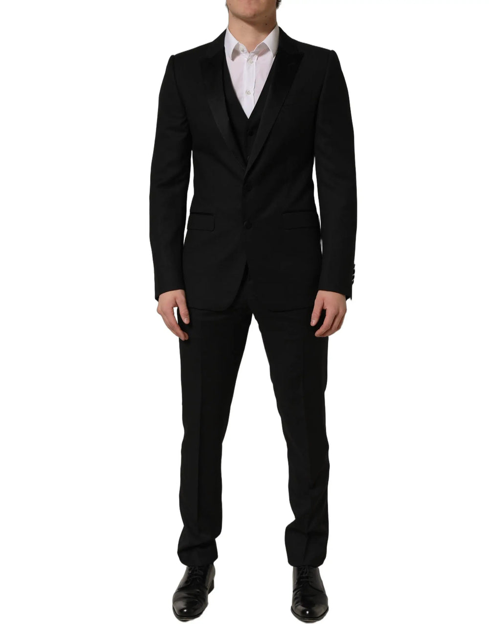 Dolce & Gabbana Sample Sale | Dolce & Gabbana Black MARTINI Slim Fit Formal 3 Piece Suit - | Designer outlet