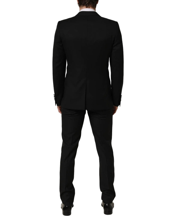Dolce &amp; Gabbana Sample Sale | Dolce &amp; Gabbana Black MARTINI Slim Fit Formal 3 Piece Suit - | Designer outlet