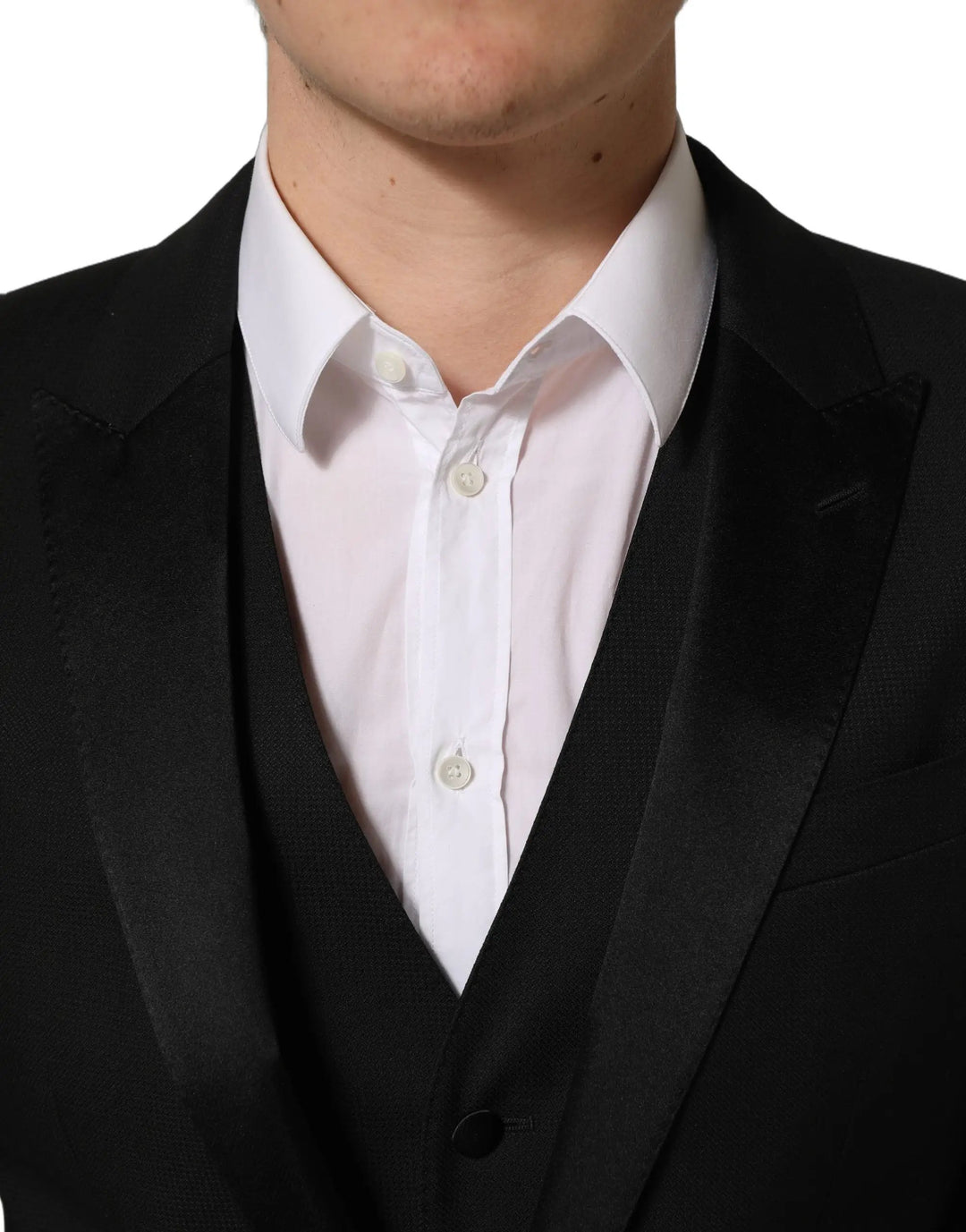 Dolce &amp; Gabbana Sample Sale | Dolce &amp; Gabbana Black MARTINI Slim Fit Formal 3 Piece Suit - | Designer outlet