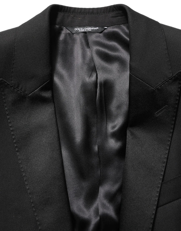 Dolce &amp; Gabbana Sample Sale | Dolce &amp; Gabbana Black MARTINI Slim Fit Formal 3 Piece Suit - | Designer outlet