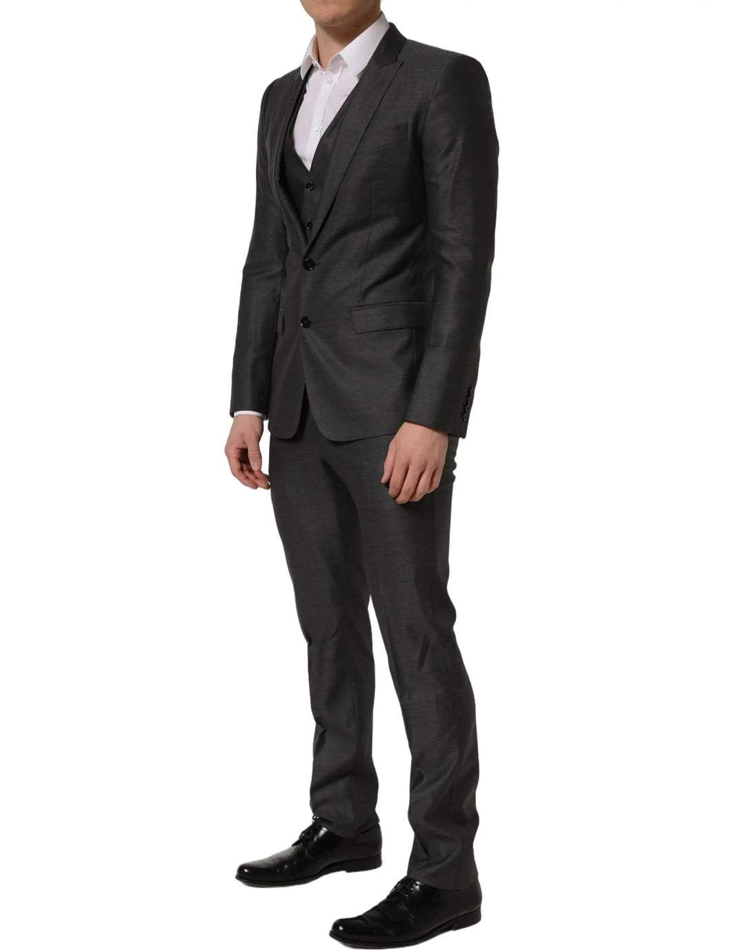 Dolce &amp; Gabbana Sample Sale | Dolce &amp; Gabbana Gray MARTINI Slim Fit Formal 3 Piece Suit - | Designer outlet