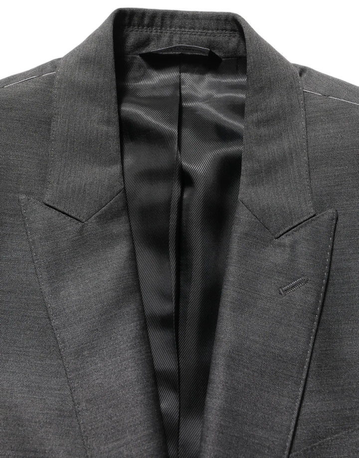Dolce &amp; Gabbana Sample Sale | Dolce &amp; Gabbana Gray MARTINI Slim Fit Formal 3 Piece Suit - | Designer outlet