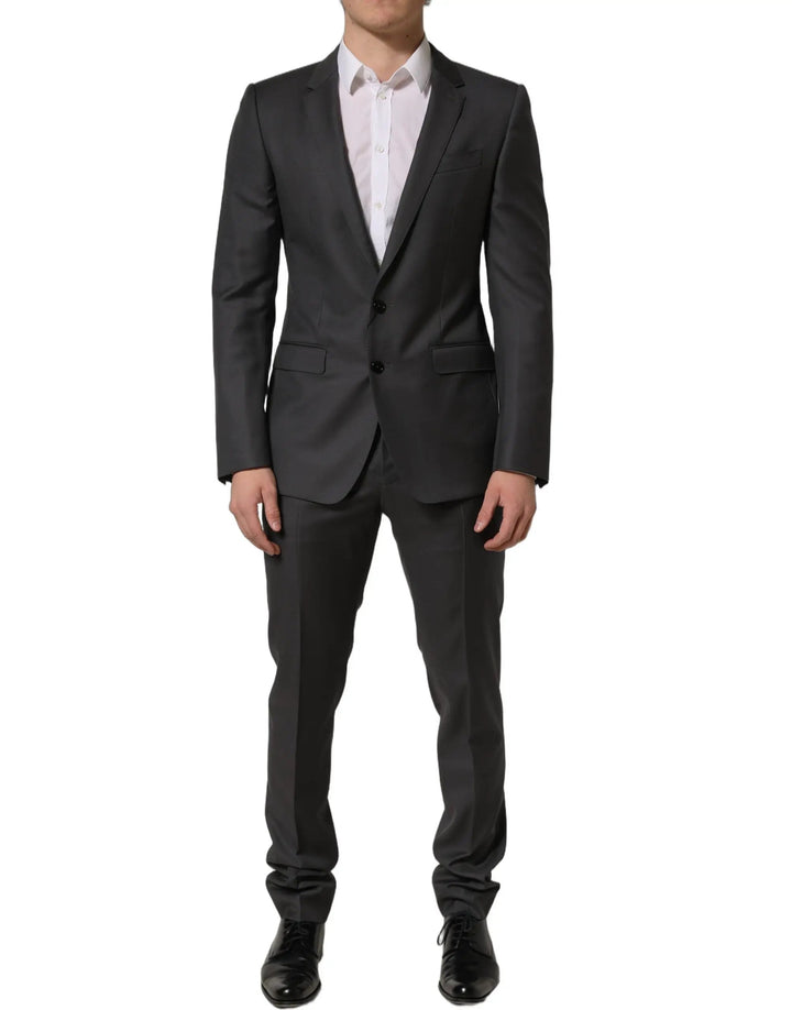 Dolce &amp; Gabbana Sample Sale | Dolce &amp; Gabbana Gray MARTINI Slim Fit Formal 2Piece Men Suit - | Designer outlet