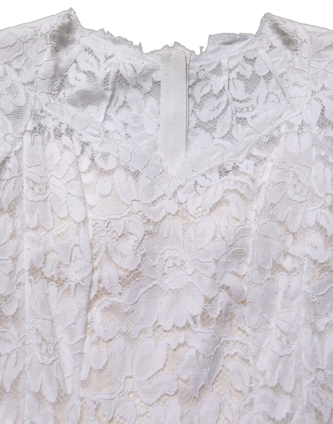 Dolce & Gabbana Sample Sale | Dolce & Gabbana White Floral Lace Mermaid Long Gown Dress - | Designer outlet