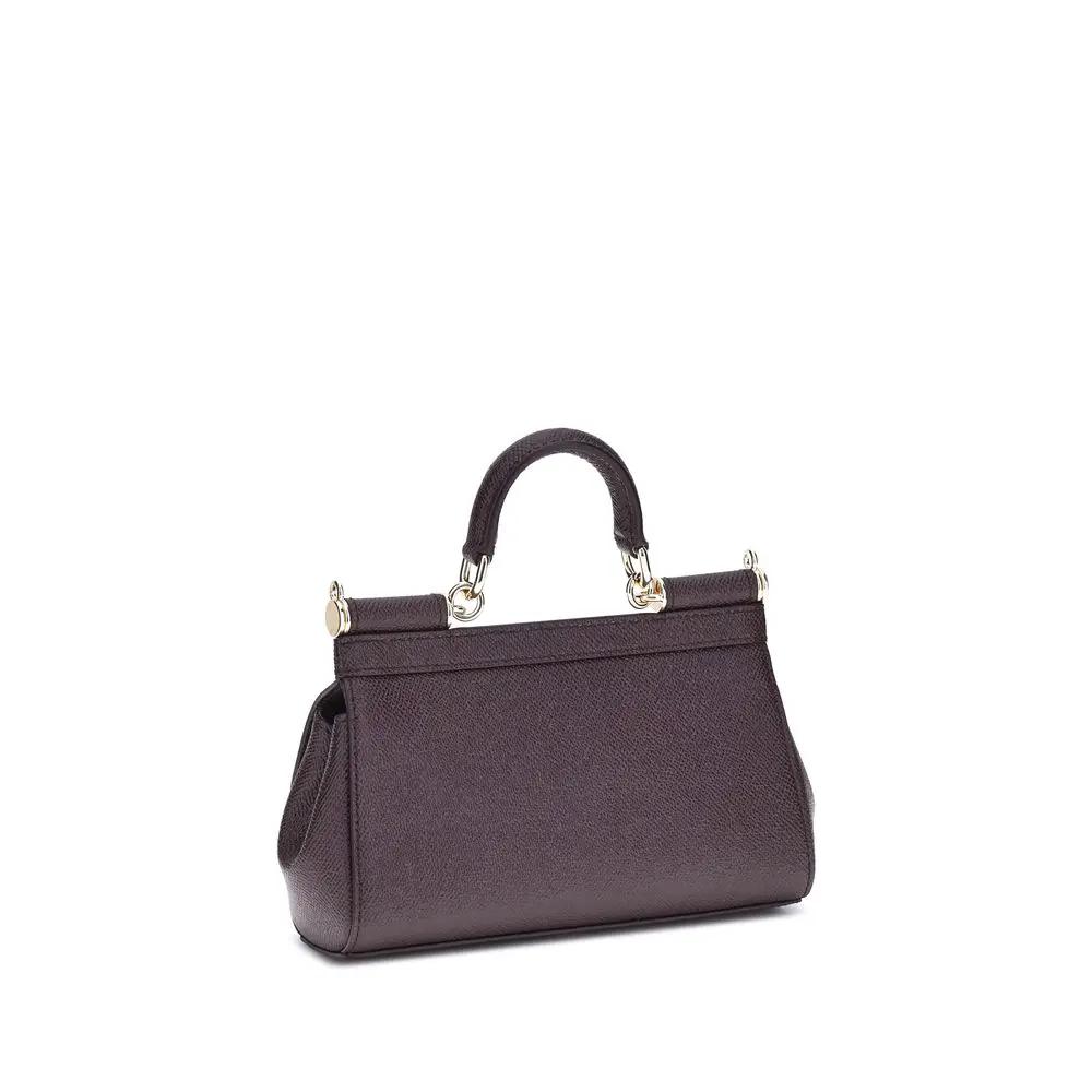 Dolce &amp; Gabbana Sample Sale | Dolce &amp; Gabbana Brown Calf Leather Bos Taurus Shoulder Bag - | Designer outlet