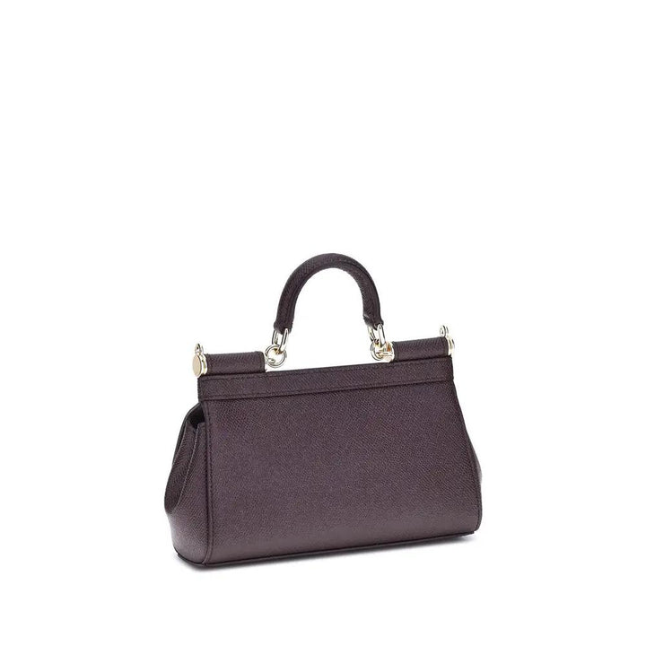 Dolce &amp; Gabbana Sample Sale | Dolce &amp; Gabbana Brown Calf Leather Bos Taurus Shoulder Bag - | Designer outlet