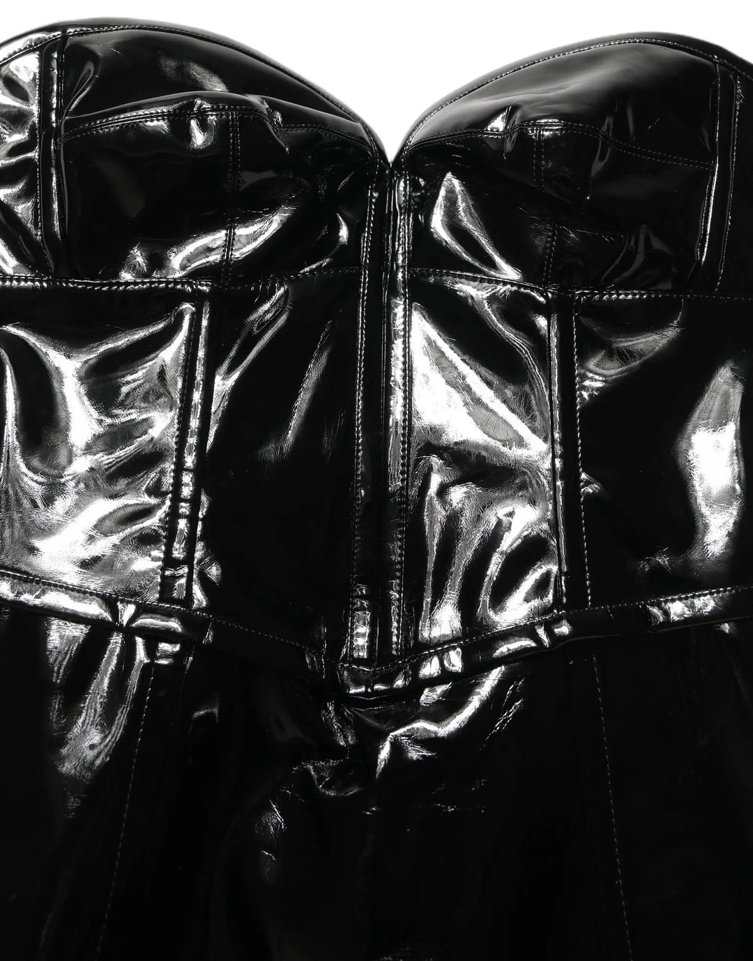 Dolce & Gabbana Sample Sale | Dolce & Gabbana Black Patent Leather Corset Style Mini Dress - | Designer outlet