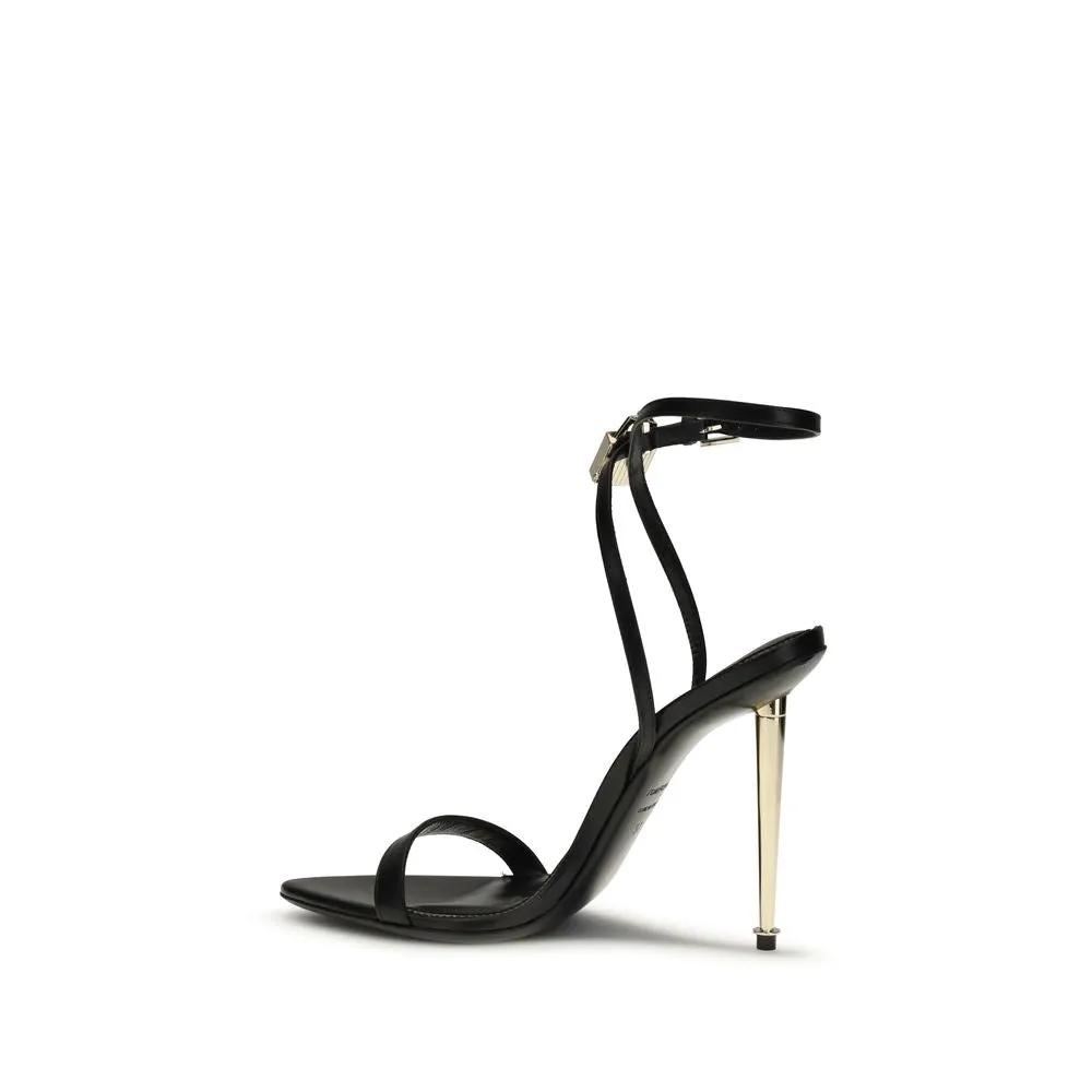 Tom Ford Sample Sale | Tom Ford Black Goatskin Stiletto Heel Sandals - | Designer outlet