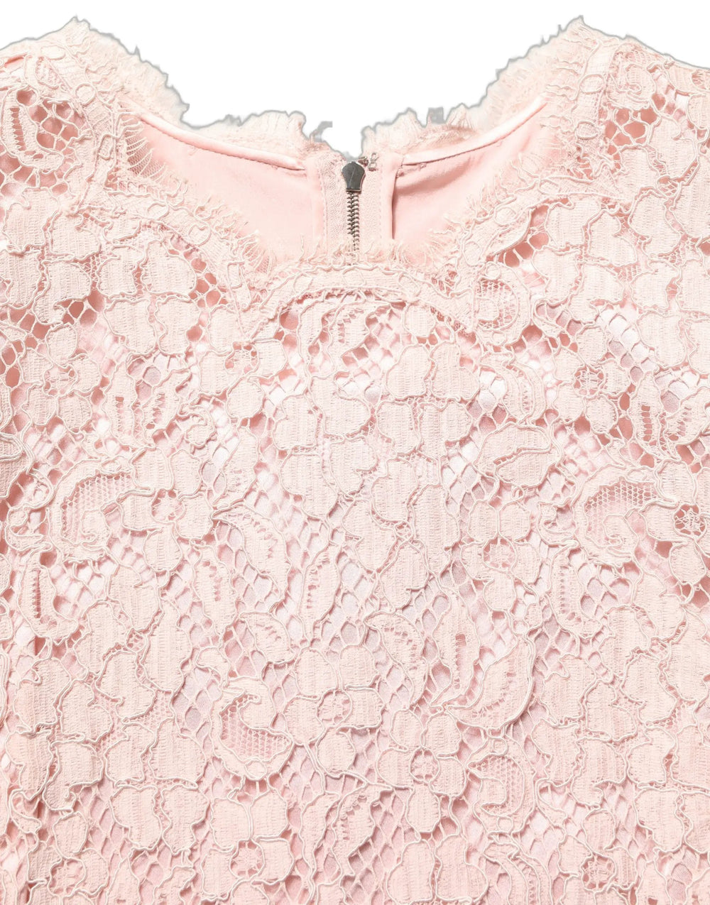 Dolce & Gabbana Sample Sale | Dolce & Gabbana Pink Cotton Floral Lace Sleeveless Mini Dress - | Designer outlet