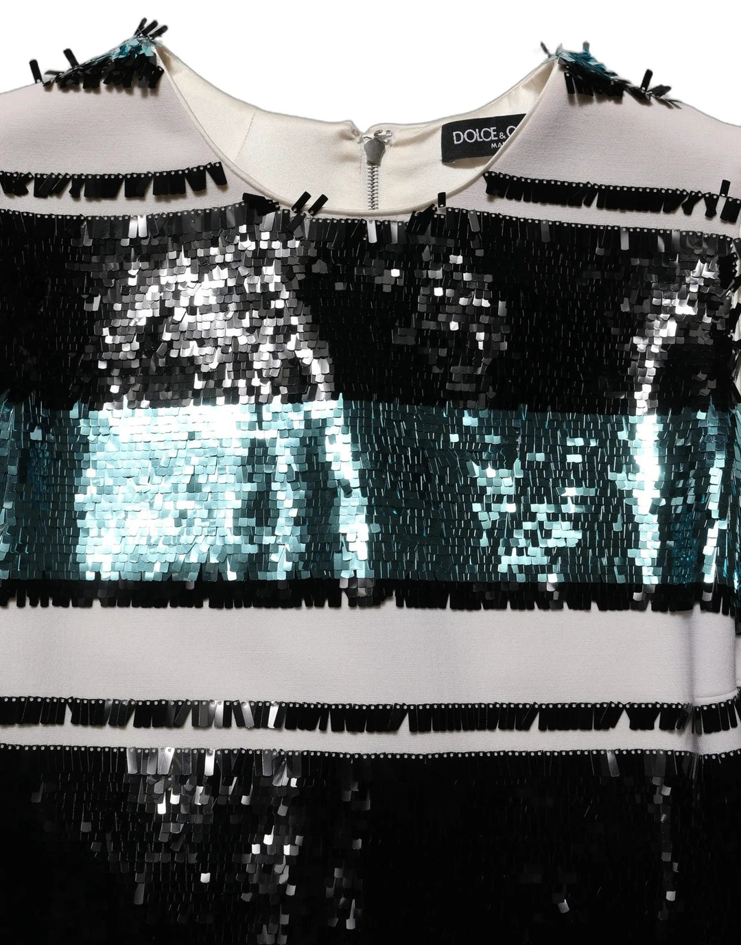 Dolce & Gabbana Sample Sale | Dolce & Gabbana Multicolor Sequined Sleeveless Shift Dress - | Designer outlet