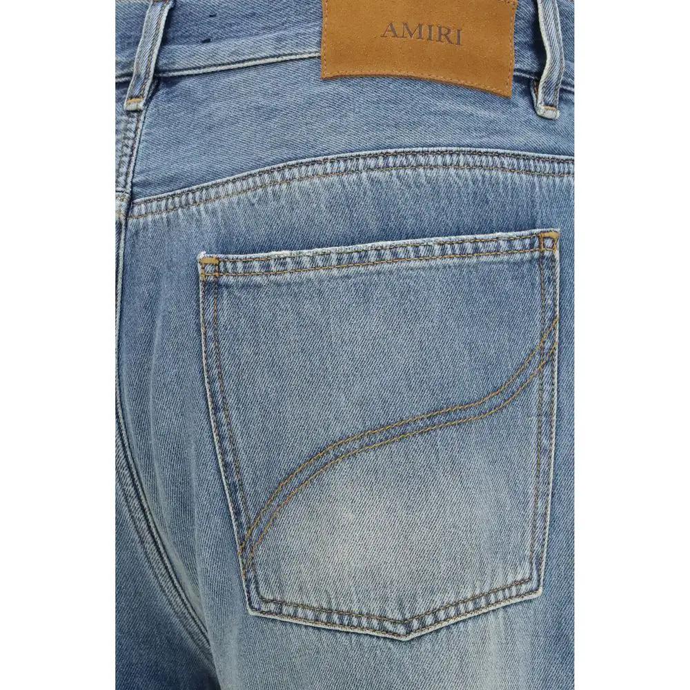 Amiri Sample Sale | Amiri Blue Cotton Flared Jeans - | Designer outlet